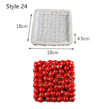 Load image into Gallery viewer, Art Cake Decorating Mold 3D Silicone Molds Baking Tools For Heart Round Cakes Chocolate Brownie Mousse Make Dessert Pan
