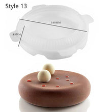 Load image into Gallery viewer, Art Cake Decorating Mold 3D Silicone Molds Baking Tools For Heart Round Cakes Chocolate Brownie Mousse Make Dessert Pan
