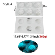 Load image into Gallery viewer, Art Cake Decorating Mold 3D Silicone Molds Baking Tools For Heart Round Cakes Chocolate Brownie Mousse Make Dessert Pan
