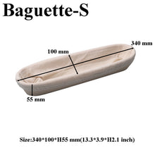 Load image into Gallery viewer, Various Shapes Fermentation Rattan Basket Country Bread Baguette Dough  Proofing Proving Baskets
