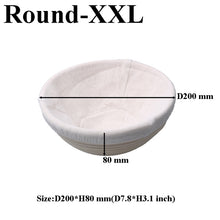Load image into Gallery viewer, Various Shapes Fermentation Rattan Basket Country Bread Baguette Dough  Proofing Proving Baskets
