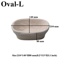Load image into Gallery viewer, Various Shapes Fermentation Rattan Basket Country Bread Baguette Dough  Proofing Proving Baskets
