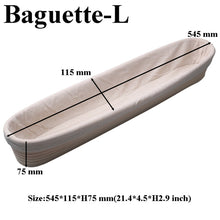 Load image into Gallery viewer, Various Shapes Fermentation Rattan Basket Country Bread Baguette Dough  Proofing Proving Baskets
