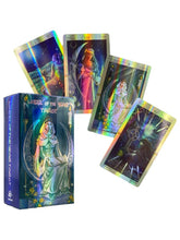 Load image into Gallery viewer, Shine Holographic Tarot Cards in Spanish German Version with Messages in Spanish with Book Divination French Italian
