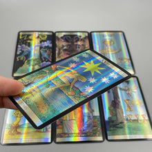 Load image into Gallery viewer, Shine Holographic Tarot Cards in Spanish German Version with Messages in Spanish with Book Divination French Italian
