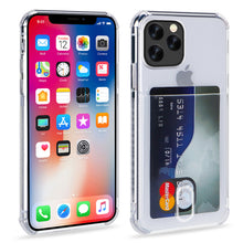 Load image into Gallery viewer, Shockproof Transparent Phone Case For iPhone 12Mini 12 11 Pro Max X XS XR 7 8 Plus SE 2 Soft Silicone Wallet Cover Card Holder

