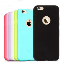Load image into Gallery viewer, Silicon Case for iPhone 6S 6 7 8 Plus 7Plus 8Plus SE 2020 iphone 11 12 Pro 12 mini X XS MAX XR Gel Cell Phone Cover Casing Coque
