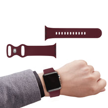 Load image into Gallery viewer, Silicone Bracelet Band for Apple Watch Strap 7 6 5 4 3 SE 42MM 38MM 44MM 40MM Sport Strap for iWatch 41/45MM Smart Watch correa
