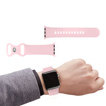 Load image into Gallery viewer, Silicone Bracelet Band for Apple Watch Strap 7 6 5 4 3 SE 42MM 38MM 44MM 40MM Sport Strap for iWatch 41/45MM Smart Watch correa
