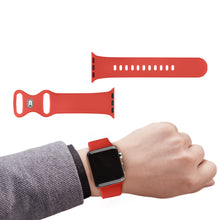 Load image into Gallery viewer, Silicone Bracelet Band for Apple Watch Strap 7 6 5 4 3 SE 42MM 38MM 44MM 40MM Sport Strap for iWatch 41/45MM Smart Watch correa
