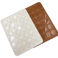 Load image into Gallery viewer, Silicone DIY Mold 30-Cavity Baking Mat Hot NEW Silicone Macaron Macaroon Pastry Oven Baking Mould Sheet Mat Random Color
