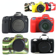 Load image into Gallery viewer, Silicone DSLR Camera Body Case Protective skin Cover bag for Canon EOS R6 R5 R RP M50 70D 80D 90D 600D G7X III digital cameras
