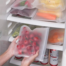 Load image into Gallery viewer, Silicone Food Storage Containers Leakproof Containers Reusable Stand Up Zip Shut Bag Cup Fresh Bag Food Storage Bag Fresh Wrap
