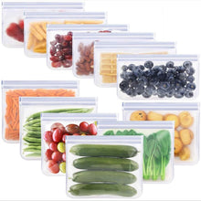 Load image into Gallery viewer, Silicone Food Storage Containers Leakproof Containers Reusable Stand Up Zip Shut Bag Cup Fresh Bag Food Storage Bag Fresh Wrap
