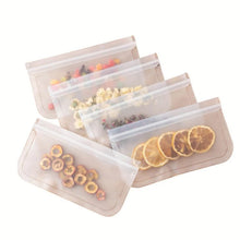 Load image into Gallery viewer, Silicone Food Storage Containers Leakproof Containers Reusable Stand Up Zip Shut Bag Cup Fresh Bag Food Storage Bag Fresh Wrap
