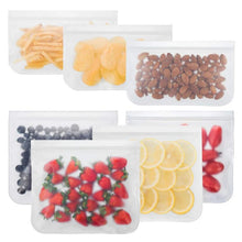 Load image into Gallery viewer, Silicone Food Storage Containers Leakproof Containers Reusable Stand Up Zip Shut Bag Cup Fresh Bag Food Storage Bag Fresh Wrap
