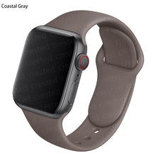 Load image into Gallery viewer, Silicone Strap For Apple Watch Band 44mm 40mm 38mm 42Mm Correa Iwatch Serie Se 6 5 4 3 Bracelet Apple Watch Series 7 45mm 41mm
