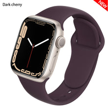 Load image into Gallery viewer, Silicone Strap For Apple Watch Band 44mm 40mm 38mm 42Mm Correa Iwatch Serie Se 6 5 4 3 Bracelet Apple Watch Series 7 45mm 41mm
