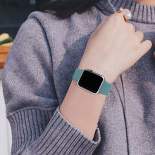Load image into Gallery viewer, Silicone Strap For Apple Watch Band 44mm 40mm 38mm 42Mm Correa Iwatch Serie Se 6 5 4 3 Bracelet Apple Watch Series 7 45mm 41mm

