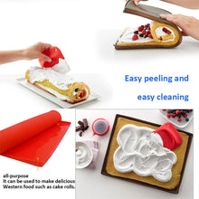 Load image into Gallery viewer, Silicone Baking Mat DIY Multifunction Cake Pad Non-Stick Oven Liner Swiss Roll Pad Bakeware Baking Tools Rug Mat Pastry Tools
