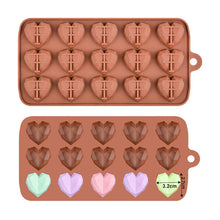 Load image into Gallery viewer, SILIKOLOVE 3D Geometric Heart Shaped Silicone Molds for Baking Sponge Chiffon Mousse Cake Mold Breakable Chocolate Molds
