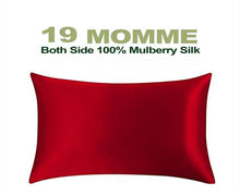 Load image into Gallery viewer, Silk Pillowcase Hair Skin, 19 Momme Pure Natural Mulberry Silk Pillowcase Standard Size, Pillow Cases Cover Hidd
