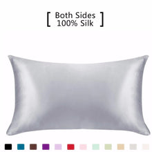 Load image into Gallery viewer, Silk Pillowcase Hair Skin, 19 Momme Pure Natural Mulberry Silk Pillowcase Standard Size, Pillow Cases Cover Hidd
