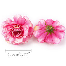 Load image into Gallery viewer, Artificial Flowers 5CM Silk Rose Head Wedding Sina Hand Bouquet Party Home Garden DIY Decor Christmas Gift Wreath Scrapbooking
