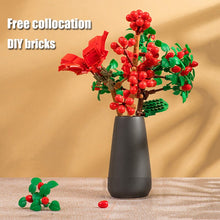 Load image into Gallery viewer, Simulation Building Blocks Flower Tulip Rose Sunflower Potted Bouquet Mini Flower Block DIY Children's Assembled Toy Girl Gift
