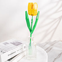 Load image into Gallery viewer, Simulation Building Blocks Flower Tulip Rose Sunflower Potted Bouquet Mini Flower Block DIY Children's Assembled Toy Girl Gift
