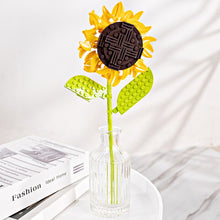 Load image into Gallery viewer, Simulation Building Blocks Flower Tulip Rose Sunflower Potted Bouquet Mini Flower Block DIY Children's Assembled Toy Girl Gift
