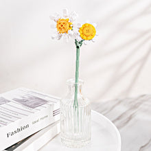 Load image into Gallery viewer, Simulation Building Blocks Flower Tulip Rose Sunflower Potted Bouquet Mini Flower Block DIY Children's Assembled Toy Girl Gift
