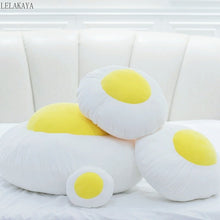 Load image into Gallery viewer, Simulation Fried Egg Plush Toys 40cm Cute Poached Egg Pillow With Blanket Food Plush Doll Soft Nap Pillow Funny Gifts For Kids
