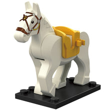 Load image into Gallery viewer, Single Sell Medieval Knight Roman War Horse Rohan Animal Building Blocks Action Figures Toys For Children Koruit XP1007-1016
