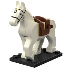 Load image into Gallery viewer, Single Sell Medieval Knight Roman War Horse Rohan Animal Building Blocks Action Figures Toys For Children Koruit XP1007-1016
