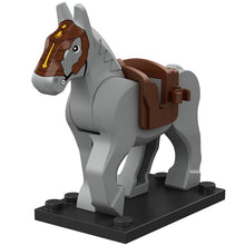 Load image into Gallery viewer, Single Sell Medieval Knight Roman War Horse Rohan Animal Building Blocks Action Figures Toys For Children Koruit XP1007-1016
