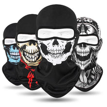 Load image into Gallery viewer, Skull Print Bandana Balaclava Full Face Cover Elastic Outdoor Fishing Hunting Hiking Cycling Neck Gaiter Head Warmer Face Shield
