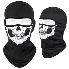 Load image into Gallery viewer, Skull Print Bandana Balaclava Full Face Cover Elastic Outdoor Fishing Hunting Hiking Cycling Neck Gaiter Head Warmer Face Shield
