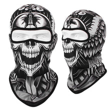 Load image into Gallery viewer, Skull Print Bandana Balaclava Full Face Cover Elastic Outdoor Fishing Hunting Hiking Cycling Neck Gaiter Head Warmer Face Shield

