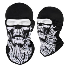 Load image into Gallery viewer, Skull Print Bandana Balaclava Full Face Cover Elastic Outdoor Fishing Hunting Hiking Cycling Neck Gaiter Head Warmer Face Shield
