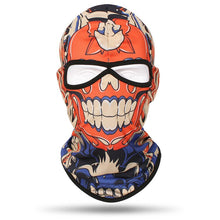 Load image into Gallery viewer, Skull Printed Bandana Breathable Outdoor Cool Sunscreen Balaclava Windproof Lycra Motorcycle Face Mask Cycling Bicycle Headgear
