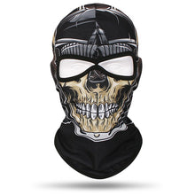 Load image into Gallery viewer, Skull Printed Bandana Breathable Outdoor Cool Sunscreen Balaclava Windproof Lycra Motorcycle Face Mask Cycling Bicycle Headgear
