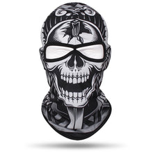 Load image into Gallery viewer, Skull Printed Bandana Breathable Outdoor Cool Sunscreen Balaclava Windproof Lycra Motorcycle Face Mask Cycling Bicycle Headgear
