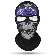 Load image into Gallery viewer, Skull Printed Bandana Breathable Outdoor Cool Sunscreen Balaclava Windproof Lycra Motorcycle Face Mask Cycling Bicycle Headgear
