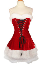 Load image into Gallery viewer, Slim Fit Christmas Dress Red Sexy Women Santa Claus Costume Bandage Mini Dress Party Show Ladies Uniform Xmas Outfit
