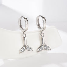 Load image into Gallery viewer, Small Hoop Earrings Smooth Tiny Huggies With Hollow Cross Star Pendants Female Dangle Earring Cute Piercing Earring Gifts
