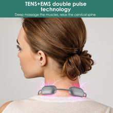 Load image into Gallery viewer, Smart TENS EMS Pulse Neck Massager Necklace Microcurrent Cervical Shoulder Spine Heating Kneading Low Frequency Magnetic Therapy
