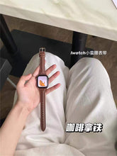 Load image into Gallery viewer, Smart Watch  Strap for Apple Watch Band 40mm 44mm 38mm 42mm Series SE 654321 Woman Leather Watch Band
