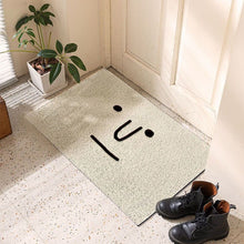 Load image into Gallery viewer, Smile front door carpet Outdoor carpet Welcome doormat entrance hallway carpet carpet rectangular printed non-slip PVC carpet
