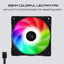 Load image into Gallery viewer, Cooling Fan  4 Pin 120mm Computer Case Fan Silent 12CM Fan CPU Cooling RGB Quiet PC Cooler Fan
